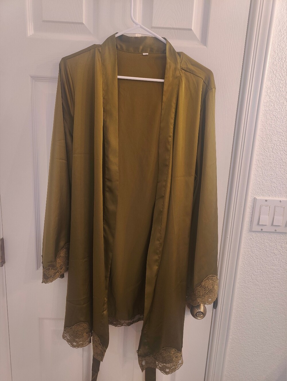 Women's Robe, XL, Olive Green, Short